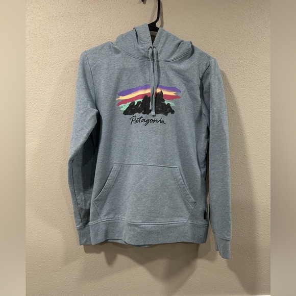 Patagonia Blue Hoodie - Picture 1 of 3